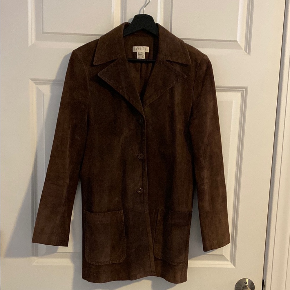 VTG Parallel from mid 90’sWomen's Brown Suede Jacket 6 fitted